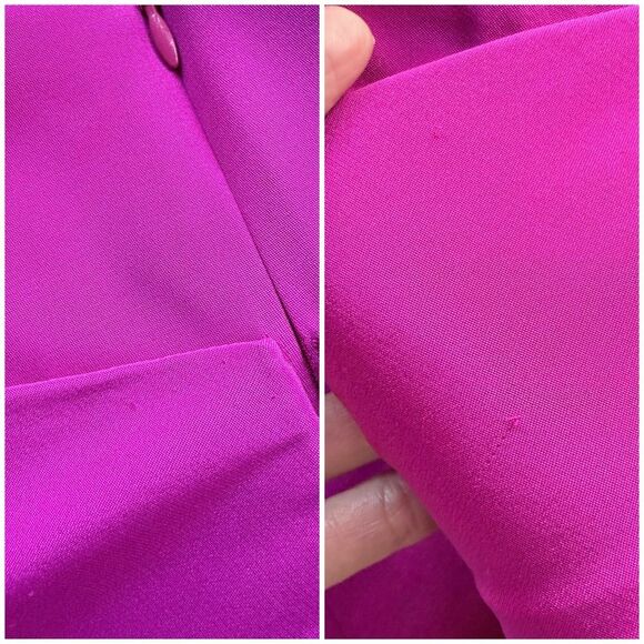 NWT Marchesa Notte Lipstick Pink Sculpted Silk Crepe Strapless Gown Maxi Dress 4 - Picture 15 of 16